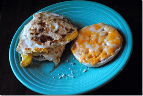 egg sandwich english muffin 026