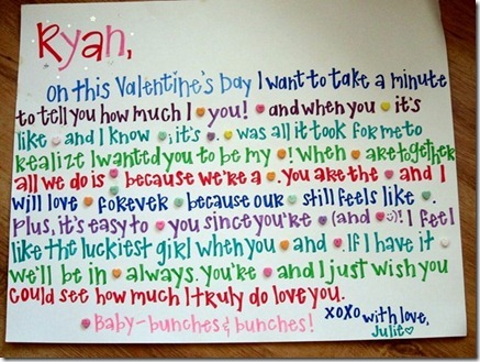 valentine's day candy hearts poster