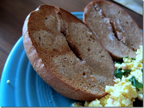 bagel with butter