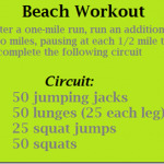beach workout