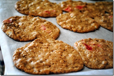 cookies on baking sheet