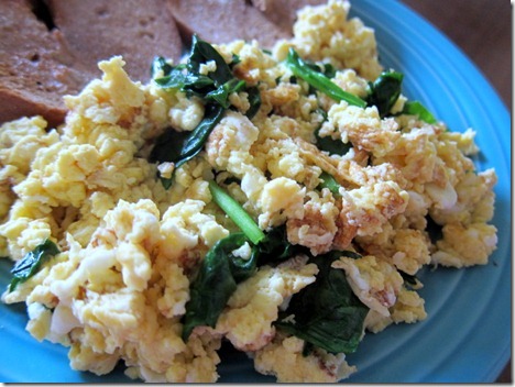 eggs and spinach