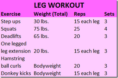leg workout