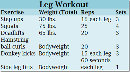 leg workout