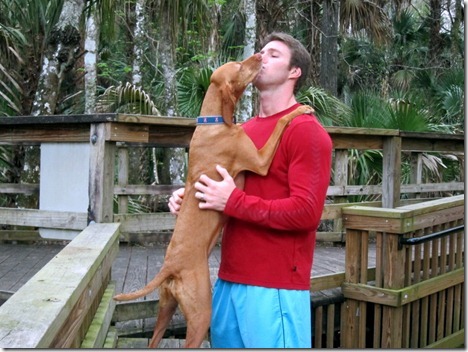 man and dog