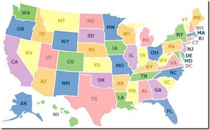 map of us