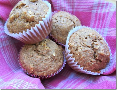 oatmeal banana flax muffins