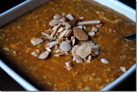 pumpkin steel cut oatmeal