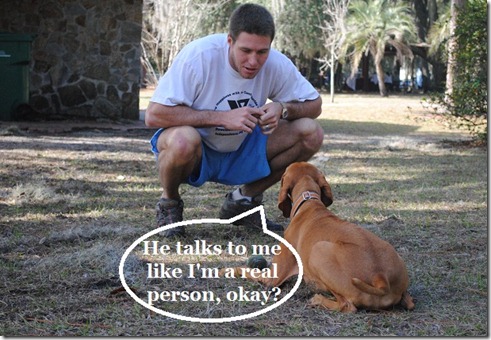 talking to your dog
