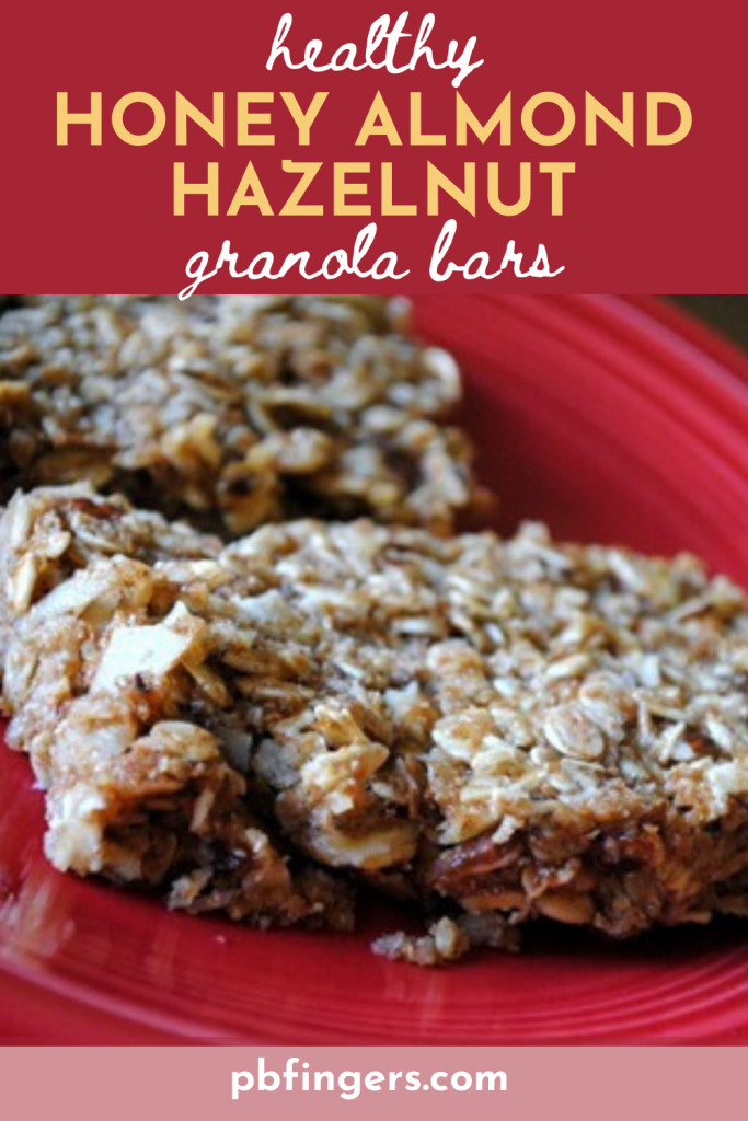 Healthy Honey Almond Hazelnut Granola Bars