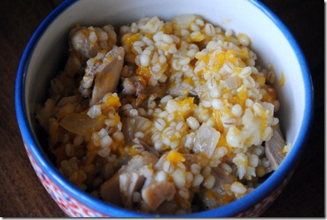 butternut squash barley risotto