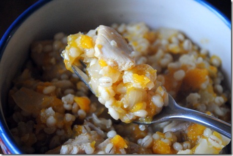 chicken barley butternut squash
