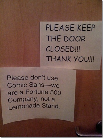 comic sans is horrible