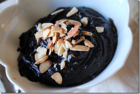 dark chocolate avocado mousse
