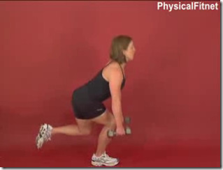 dumbbell one legged squat