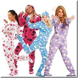 hooded footie pajamas