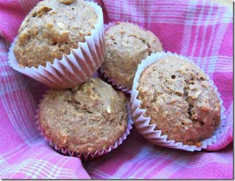 oatmeal banana flax muffin