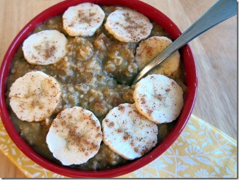 pumpkin banana oatmeal