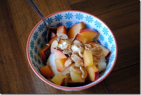 ricotta plums almonds