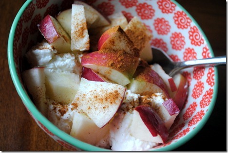 ricotta with apple