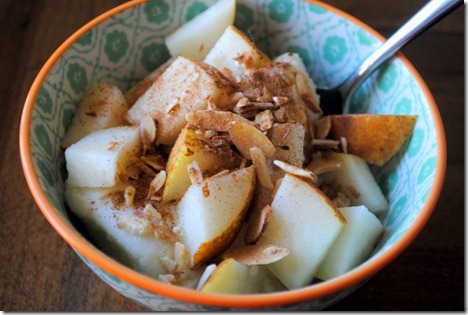 ricotta with pears