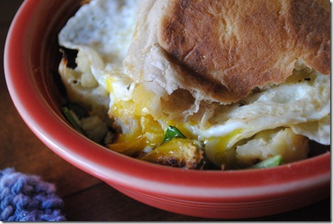 roasted vegetables with eggs 012