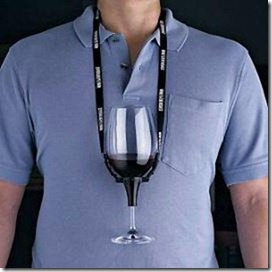 wine glass holder necklace