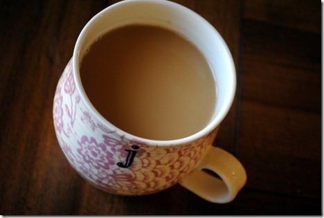 anthropologie initial mug