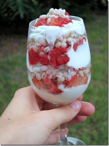 barley berry parfait