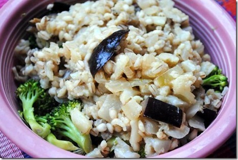 barley eggplant broccoli risotto