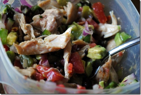 chicken avocado salsa