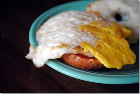 egg bagel sandwich 005