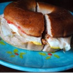 egg bagel sandwich