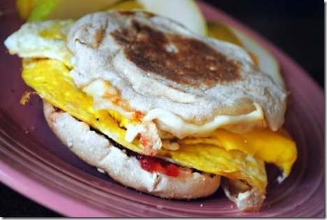 egg sandwich with jelly