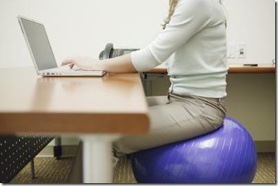 exercise ball chair