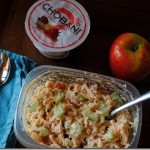 lunch chicken salad with apple and yogurt