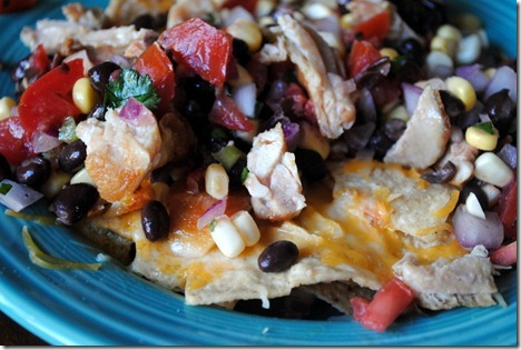 nachos cheese salsa chicken