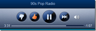 pandora thumbs up