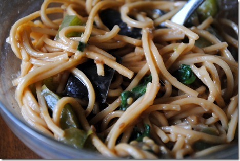 peanut sauce with noodles