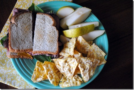 roast beef with pear