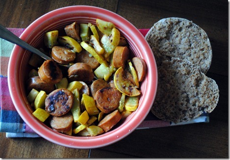 sausage and squash