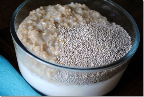 steel cut oats with chia seeds