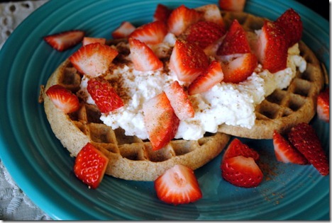 waffles with cottage cheese