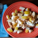 waffles with pear and ricotta 007