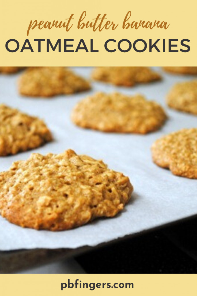 Oatmeal Peanut Butter Banana Cookies