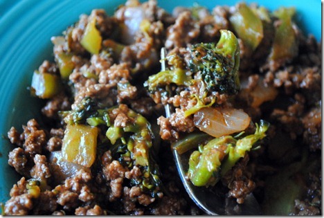 beef broccoli green pepper onion