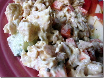 chicken salad with cucumber