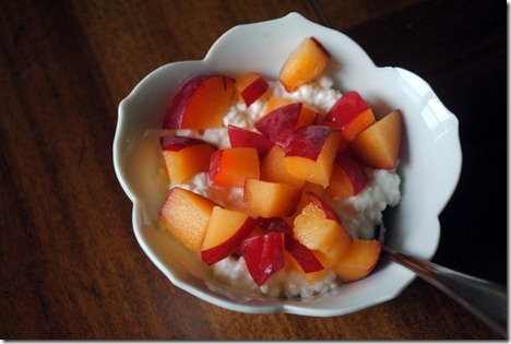 cottage cheese with apricot