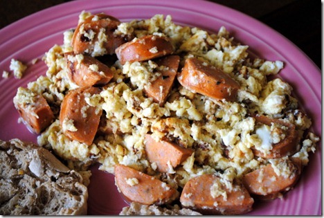 eggs cheese sausage
