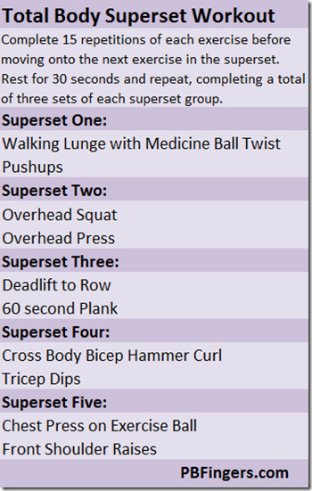 total body superset workout